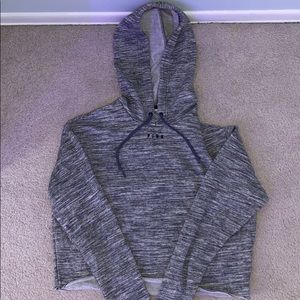 Pink crop top hoodie